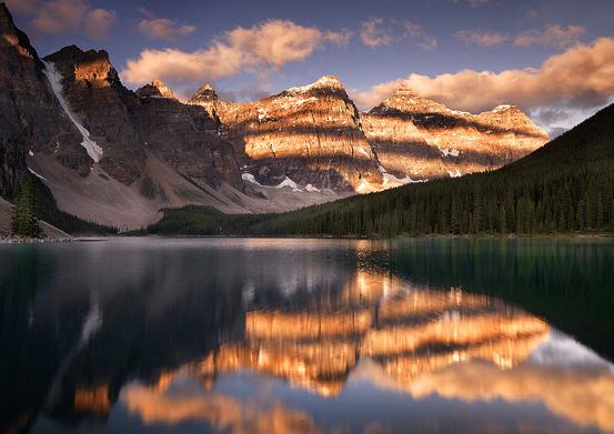 Marbled Sunrise Sunrise at one of the most beautiful lakes in the world.